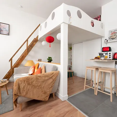Le Cocon Japandi - & Bright Loft Lägenhet