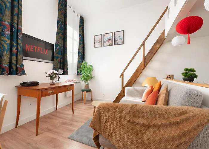 Le Cocon Japandi - & Bright Loft Apartment