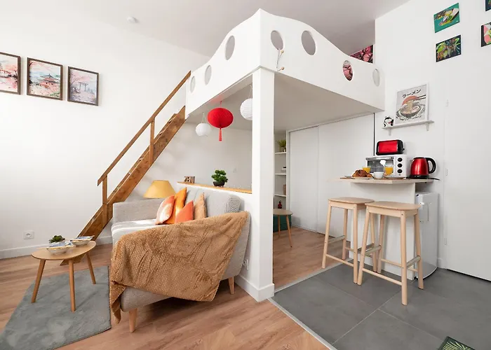 Le Cocon Japandi - & Bright Loft Apartment